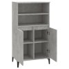 Skříň highboard betonově šedá 60 x 36 x 110 cm kompozitní dřevo 821232