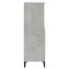 Skříň highboard betonově šedá 60 x 36 x 110 cm kompozitní dřevo 821232