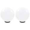 Kulovité LED lampy 2 ks koule 30 cm PMMA 50656
