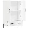 Skříň highboard bílá 69,5 x 31 x 115 cm kompozitní dřevo 828244