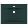 Luxusní umyvadlo otvor na baterii tmavě zelené 60x46cm keramika 147025
