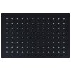 Sprchová hlavice nerezová ocel 30 x 20 cm obdélníková černá 147700