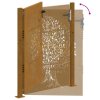 Zahradní branka 100 x 125 cm z cortenové oceli, design stromu 153216