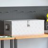 Úložný box stříbrný 70 x 31 x 27 cm hliník 152250