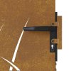 Zahradní branka 100 x 125 cm z corten oceli, design s trávou 153228