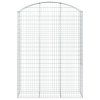 Klenutý gabionový koš 150 x 50 x 200/220 cm pozinkované železo 153460