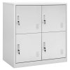 Uzamykatelná skříň světle šedá 90 x 45 x 92,5 cm ocel 336432