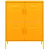 Úložná skříň hořčicově žlutá 80 x 35 x 101,5 cm ocel 336137