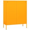 Úložná skříň hořčicově žlutá 80 x 35 x 101,5 cm ocel 336137