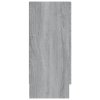 Vitrína šedá sonoma 120 x 30,5 x 70 cm kompozitní dřevo 815628
