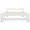 Rám postele bílý masivní borové dřevo 100 x 200 cm 321999