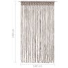 Macramé závěs taupe 140 x 240 cm bavlna 323981
