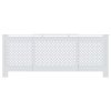 Kryt na radiátor MDF bílý 205 cm 325555
