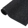 Rohožka pruhovaná antracitová 80 x 120 cm 331609
