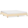 Rám postele bez matrace krémový 180 x 200 cm textil 346839