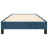 Rám postele bez matrace tmavě modrý 90x200 cm samet 346956