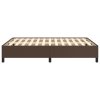 Rám postele hnědá 140 x 200 cm umělá kůže 347254