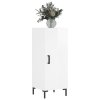 Příborník bílý s vysokým leskem 34,5x34x90 cm kompozitní dřevo 828542