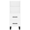 Příborník bílý 34,5 x 34 x 90 cm kompozitní dřevo 828692