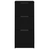 Příborník černý 30 x 30 x 70 cm kompozitní dřevo 811153