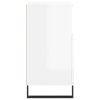 Příborník bílý s vysokým leskem 60x35x70 cm kompozitní dřevo 831198