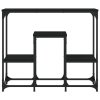 Konzolový stolek černý 89,5 x 28 x 76 cm kompozitní dřevo 833383