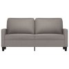 2místná pohovka taupe 140 cm textil 359170