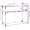 Konzolový stolek hnědý dub 100 x 35,5 x 75 cm kompozitní dřevo 834069