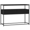 Konzolový stolek černý 100 x 40 x 75 cm kompozitní dřevo 834150