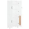 Skříň highboard bílá 69,5 x 34 x 180 cm kompozitní dřevo 3198073