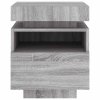Noční stolek s LED osvětlením šedý sonoma 40 x 39 x 48,5 cm 836794