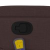 Zvedací masážní polohovací křeslo tmavě hnědé textil 3204385
