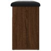 Lavice s botníkem hnědý dub 62 x 32 x 50 cm kompozitní dřevo 835102
