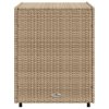 Zahradní úložná skříň béžová 55 x 59 x 69 cm polyratan 365558