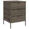 Zahradní úložná skříň šedá 55 x 59 x 80 cm polyratan 365553