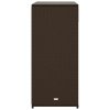 Zahradní úložná skříň hnědá 105 x 55 x 113 cm polyratan 365564