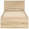 Postel bez matrace s čelem dub sonoma 75 x 190 cm 838661