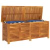 Zahradní úložný box s lamelami 150 x 50 x 56 cm masivní akácie 365842