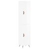 Skříň highboard bílá s vysokým leskem 34,5x34x180 cm kompozit 3198763