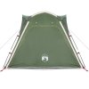 Kempingový stan pro 4 osoby zelený rychloupínací nepromokavý 94356