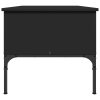 Konferenční stolek černý 100x50x45 cm kompozitní dřevo a kov 845411