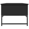 Konferenční stolek černý 100x50x40 cm kompozitní dřevo a kov 845376