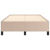 Rám postele bez matrace cappuccino 120x190 cm umělá kůže 3269650