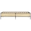 Rám postele dub sonoma 75 x 190 cm kompozitní dřevo a kov 844992