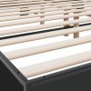 Rám postele černý 200 x 200 cm kompozitní dřevo a kov 3280172