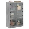 Highboard s dvířky šedý sonoma 68x37x109 cm kompozitní dřevo 3295855