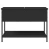 Konferenční stolek černý 70 x 50 x 50 cm kompozitní dřevo a kov 845341