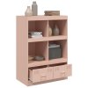 Highboard růžový 67 x 39 x 95 cm ocel 841800