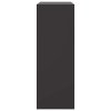 Příborník černý 67 x 39 x 107 cm ocel 841655