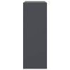 Příborník antracitový 67 x 39 x 107 cm ocel 841657